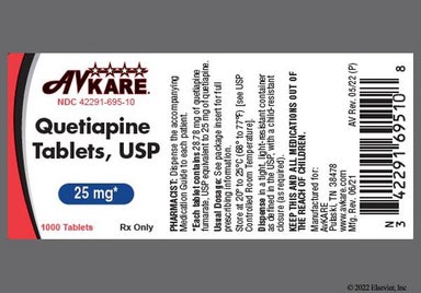 Orange Round 93 - Quetiapine Fumarate 25mg Tablet