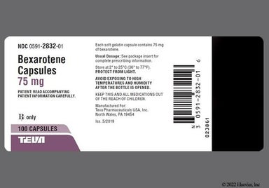 White A832 - Bexarotene 75mg Capsule