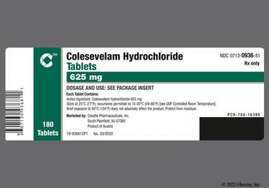 White Oval Sankyo C01 - Colesevelam Hydrochloride 625mg Tablet