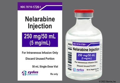 Colorless Not applicable - Nelarabine 250mg/50mL Solution for Injection