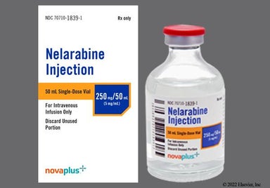 Colorless Not applicable - Nelarabine 250mg/50mL Solution for Injection (NOVAPLUS)