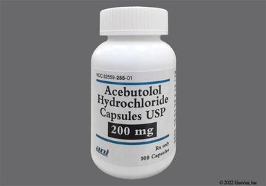 Gray And Red Ani 255 - Acebutolol Hydrochloride 200mg Capsule