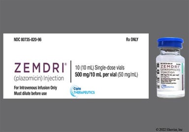 yellow - ZEMDRI 500mg/10mL Solution for Injection