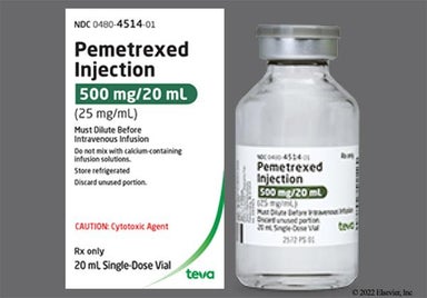green-yellow - Pemetrexed 500mg/20mL Solution for Injection