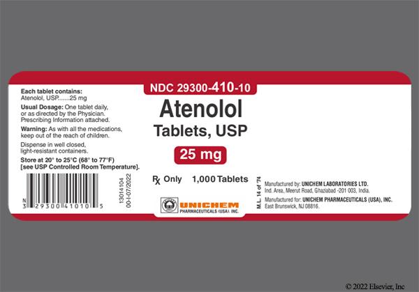 Tenormin 25 mg