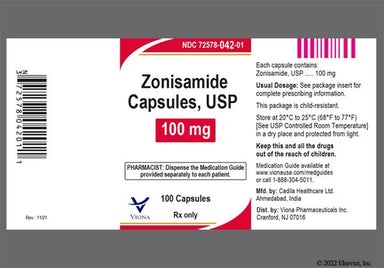 White And Pink Za-33 100 Mg - Zonisamide 100mg Capsule
