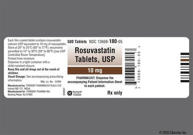 Pink Round 1180 - Rosuvastatin Calcium 10mg Tablet