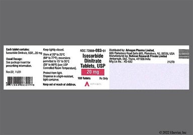 Green Round Logo 23 - Isosorbide Dinitrate 20mg Tablet