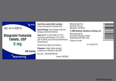 Pink Round 86 And C - Bisoprolol Fumarate 5mg Tablet