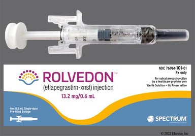 colorless - ROLVEDON 13.2mg/0.6mL Solution for Injection