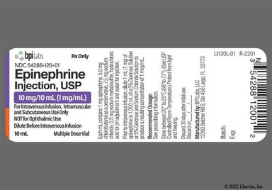 colorless - Epinephrine 10mg/10mL Solution for Injection