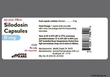 White An 1420 - Silodosin 8mg Capsule