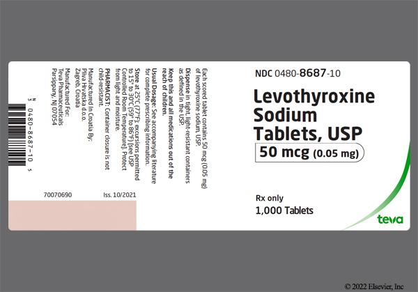 levothroid 0.05 mg tablets