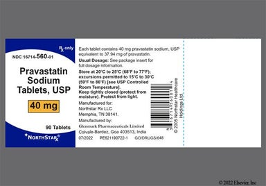 Green Modified Rectangle 40 And G5 - Pravastatin Sodium 40mg Tablet
