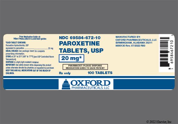 Paxil (paroxetine) price