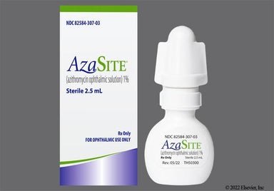 white - AzaSite 1% Ophthalmic Solution
