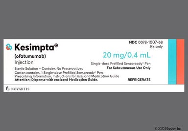 yellow - Kesimpta Prefilled Pen 20mg/0.4mL Solution for Injection