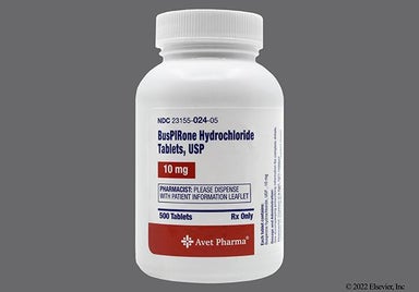 White Round Hp 24 - Buspirone Hydrochloride 10mg Tablet