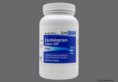 White Round P 10 - Escitalopram 10mg Tablet