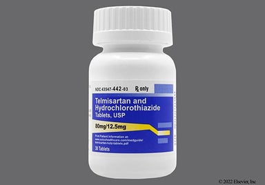 White And Pink Oblong S592 - Telmisartan/Hydrochlorothiazide 80mg-12.5mg Tablet