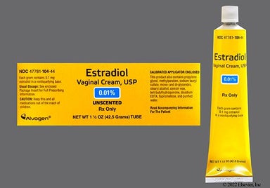 white - Estradiol 0.01% Vaginal Cream
