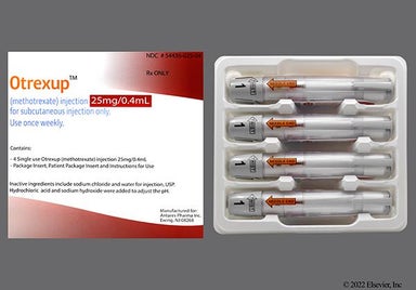yellow - Otrexup 25mg/0.4mL Solution for Injection