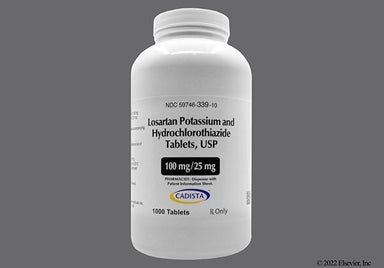 Yellow Oval 339 And C - Losartan Potassium/Hydrochlorothiazide 100mg-25mg Tablet