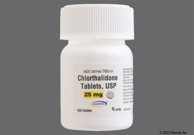 Yellow Round 103 - Chlorthalidone 25mg Tablet