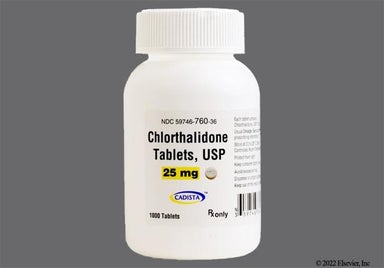 Yellow Round 103 - Chlorthalidone 25mg Tablet