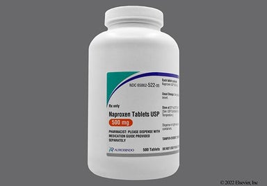 Yellow Oblong T 20 - Naproxen 500mg Tablet
