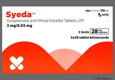 White Round J1 And Sz - Syeda 28-Day 3mg-0.03mg Tablet