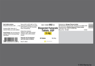 Peach Round Logo F1 - Bisoprolol Fumarate 5mg Tablet