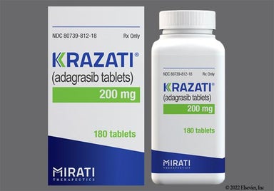 White Oval M And 200 - KRAZATI 200mg Tablet
