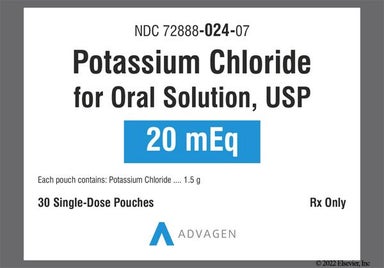 orange and pink - Potassium Chloride 20mEq Powder for Solution