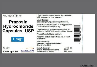 White Gpi 1 Mg 084 - Prazosin Hydrochloride 1mg Capsule