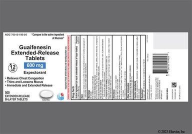 White And Blue Oval 600 And G - Guaifenesin 600mg Extended-Release Tablet