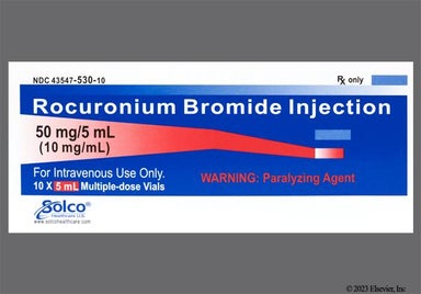 yellow-orange - Rocuronium Bromide 50mg/5mL Solution for Injection