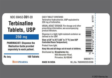 Pink Round 501 - Terbinafine Hydrochloride 250mg Tablet