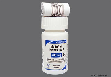 White Oblong 10 73 - Modafinil 200mg Tablet