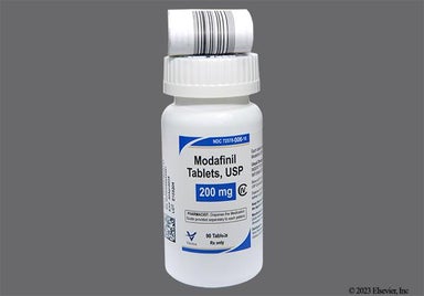 White Oblong 10 73 - Modafinil 200mg Tablet