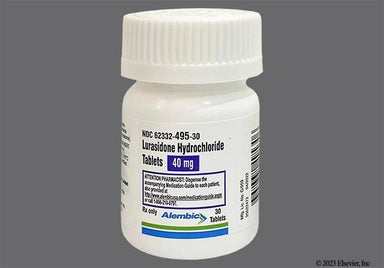 White Round 516 And L - Lurasidone Hydrochloride 40mg Tablet