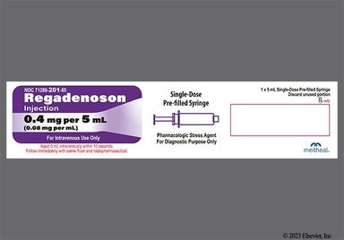 colorless - Regadenoson 0.4mg/5mL Prefilled Syringe Solution for Injection
