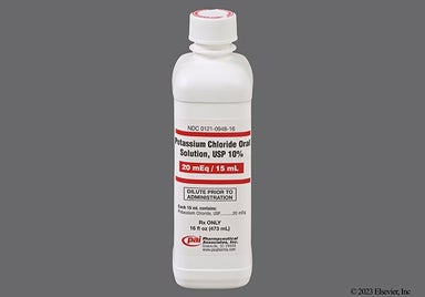 orange - Potassium Chloride 20mEq/15mL Solution