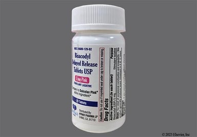 Pink Round F - Bisacodyl 5mg Delayed-Release Tablet