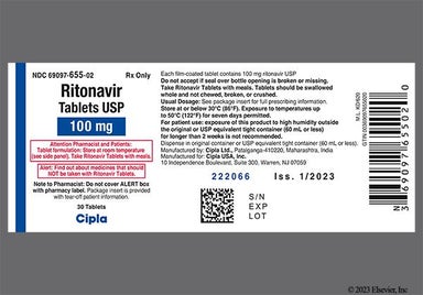 White Oval 247 - Ritonavir 100mg Tablet