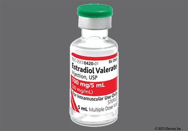 yellow - Estradiol Valerate 100mg/5mL in Oil for Injection