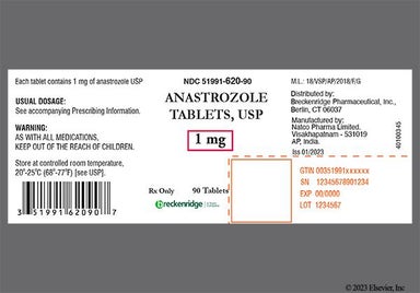 White Round An 1 - Anastrozole 1mg Tablet