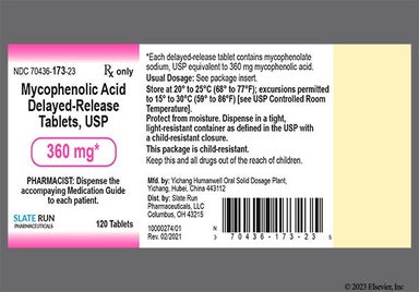 Orange Oval A121 - Mycophenolic Acid 360mg Delayed-Release Tablet