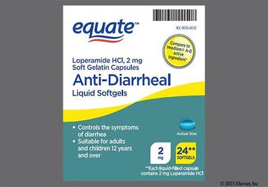 Blue Capsule LP2 - Equate Anti-Diarrheal 2mg Softgel