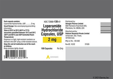 Brown Logo A30 - Loperamide Hydrochloride 2mg Capsule